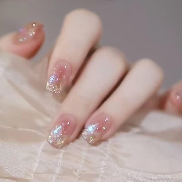 INF Sunset Diamond Korte Neglelapper - Elegant og enkle å påføre