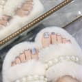 Miniatyrbild 3 av 4: INF Blå kattöga strass tånagellappar - Elegant & Enkel