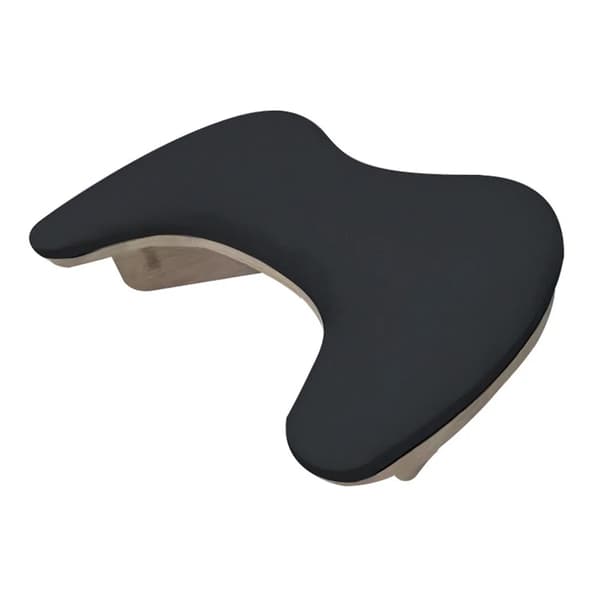 U-muotoinen kynsivarren tuki, ergonominen muotoilu, pehmeä PU-materiaali,musta