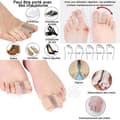 Miniatyrbild 3 av 4: INN Toe Wrap Splint 4st Pwshymi Hammer Toe Straightener Hygiene Scrub Plattång