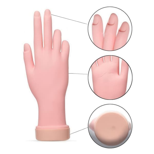 Øvningshånd til Nail Art - Trainer Hand