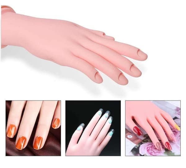 Øvningshånd til Nail Art - Trainer Hand
