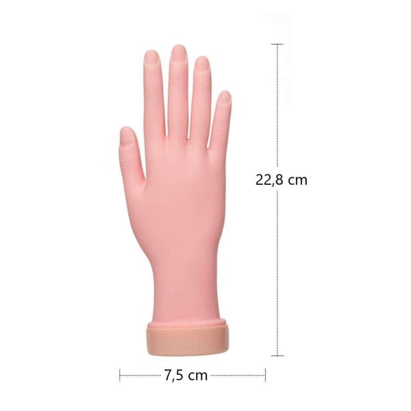 Øvningshånd til Nail Art - Trainer Hand