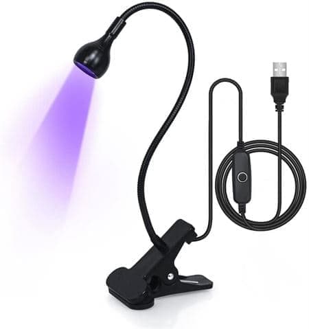 LED Mini Nagellampa - Kompakt och Effektiv för Naglar och Gellack (Svart)