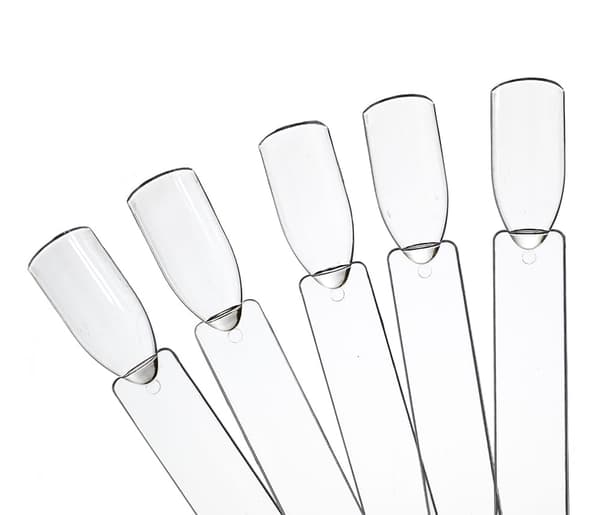 TRANSPARENT solfjäderprov på manikyrhjul - 50 tips