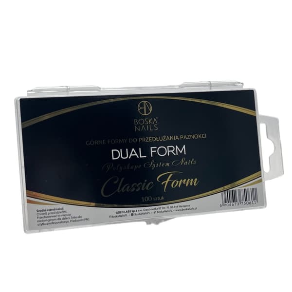 BOSKA NAILS Ylämuodot kynsienpidennyksille DUAL FORM - Klassinen muoto - 100 kpl