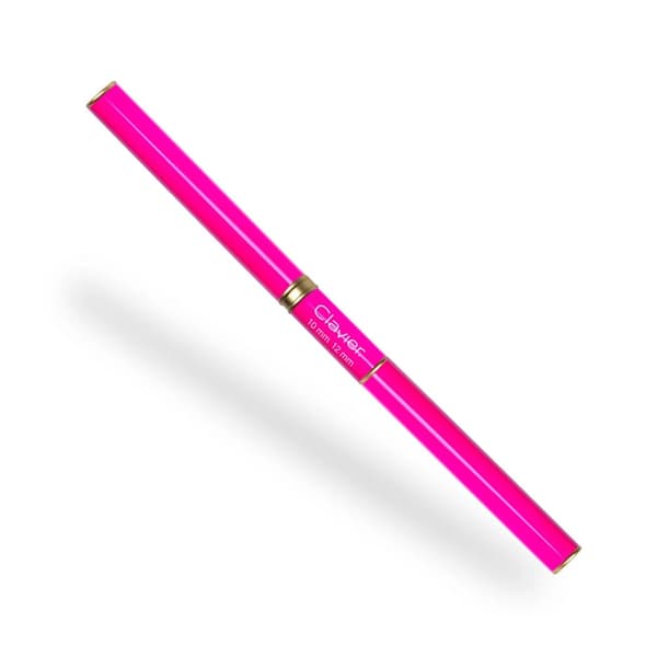 CLAVIER Dobbeltsidet pensel til dekorationer og gel MAGENTA 012 - 10mm/12mm