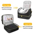 Miniatyrbild 5 av 5: Portabel nagellacksorganisatör 60 flaskor nagellack Resa Crossbody axel Nageltillbehör Verktygsförvaring Väska