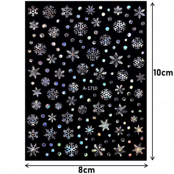 Jouluiset kynsitarrat Glitter LOMA LUMIHIUTALEET