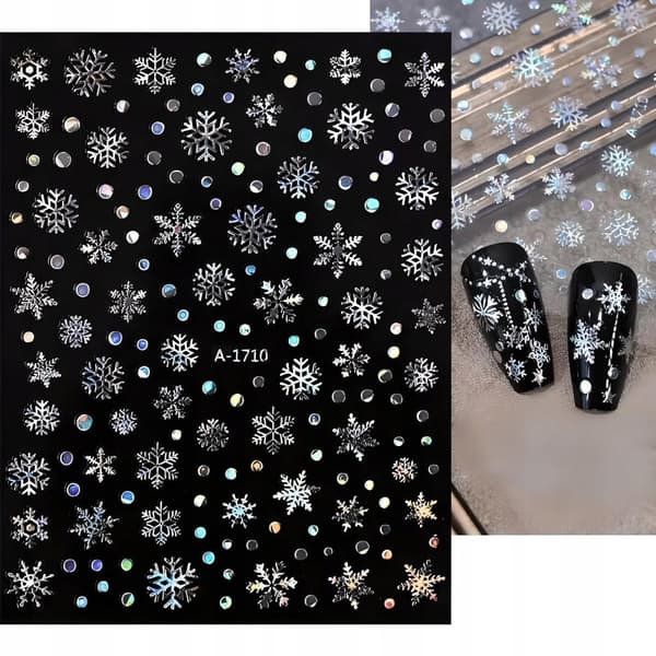 Jouluiset kynsitarrat Glitter LOMA LUMIHIUTALEET