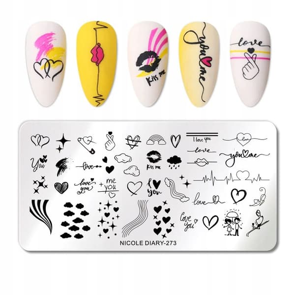Nagelkonst Stämpelplatta NicoleDiary-273