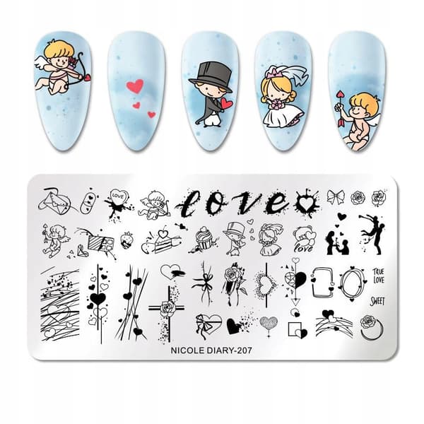 Nagelkonst Stämpelplatta NicoleDiary-207