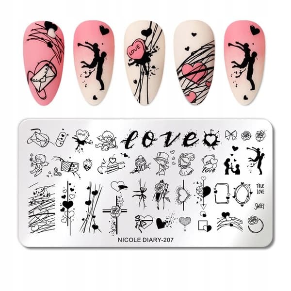 Nagelkonst Stämpelplatta NicoleDiary-207