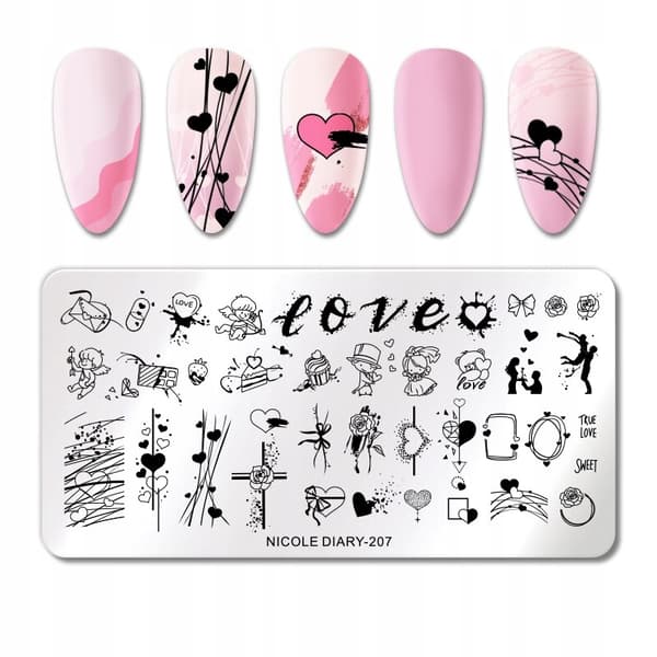 Nagelkonst Stämpelplatta NicoleDiary-207
