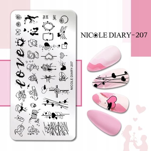 Nagelkonst Stämpelplatta NicoleDiary-207