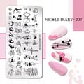 Miniatyrbild 6 av 11: Nagelkonst Stämpelplatta NicoleDiary-207