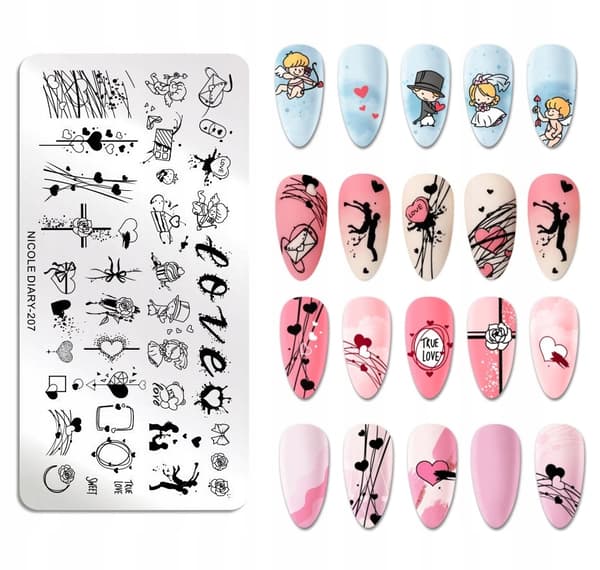 Nagelkonst Stämpelplatta NicoleDiary-207