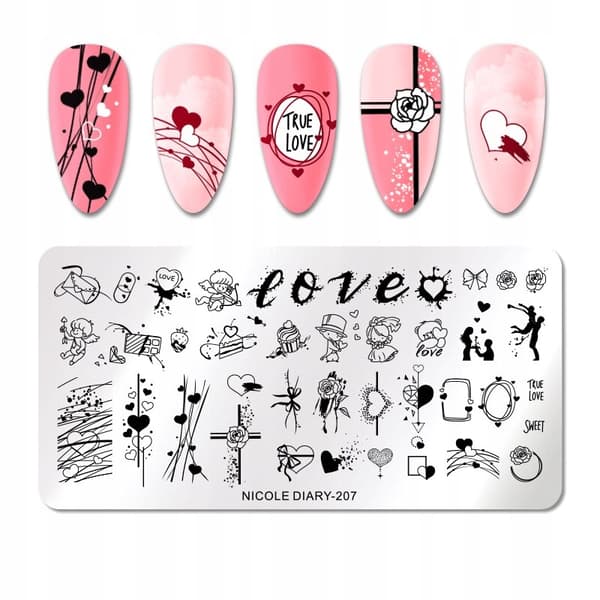 Nagelkonst Stämpelplatta NicoleDiary-207