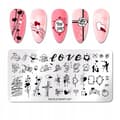Miniatyrbild 1 av 11: Nagelkonst Stämpelplatta NicoleDiary-207