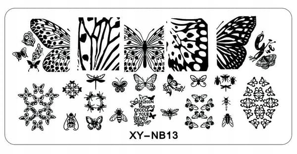 Neglekunst stemplingsplade XY-NB13