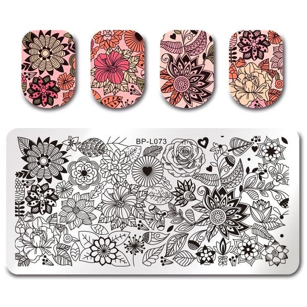 Born Pretty Nail Art Stämpelplatta - L073