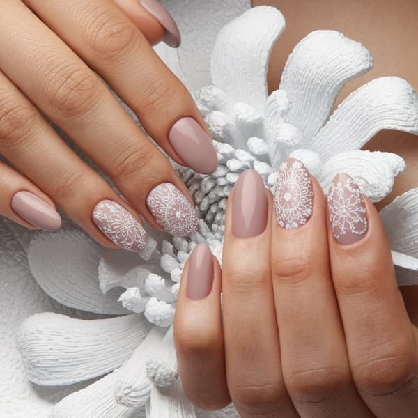 Nagelkonst Stämpelplatta Fingerängel - V25