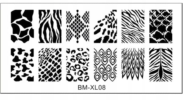 Kynsienkoristelun leimasinlevy BM-XL08