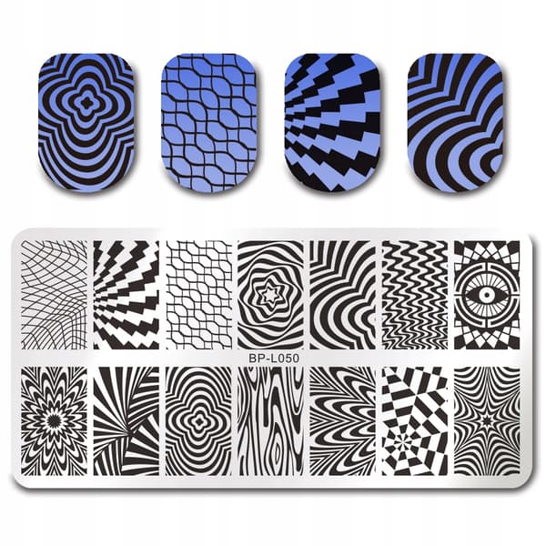 Born Pretty Nail Art Stämpelplatta - L050