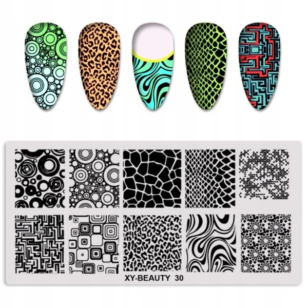 XY-BEAUTY Neglekunst Stempelplade - 30