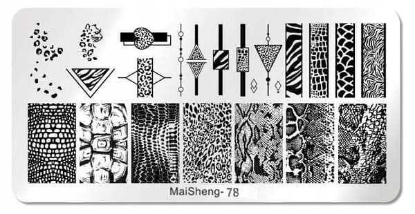 Nail Art Stempelplade MaiSheng-78