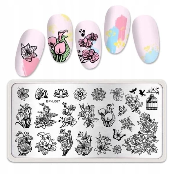 Born Pretty Nail Art Stämpelplatta - L067