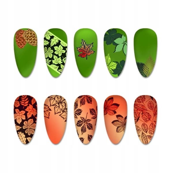 Nagelkonst Stämpelplatta Fingerängel - V27