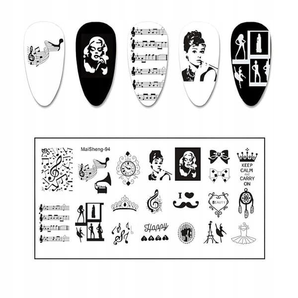 Nail Art Stempelplade MaiSheng-94