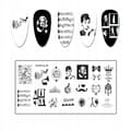 Miniatyrbillede 7 af 11: Nail Art Stempelplade MaiSheng-94