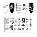 Miniatyrbillede 1 af 11: Nail Art Stempelplade MaiSheng-94