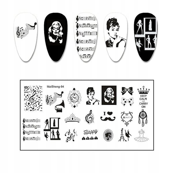 Nail Art Stempelplade MaiSheng-94