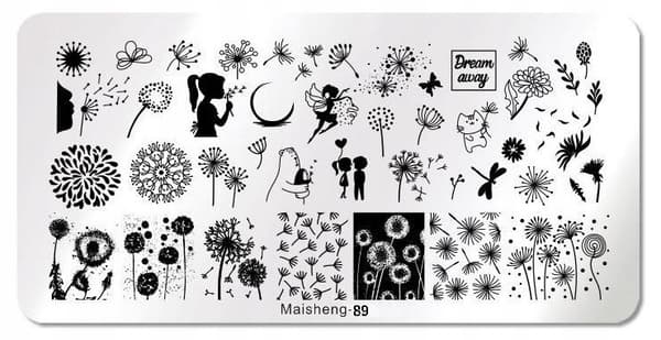 Nail Art Stempelplade MaiSheng-89
