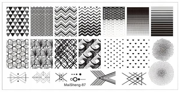 Nail Art Stempelplade MaiSheng-87