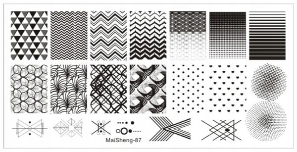 Nail Art Stempelplade MaiSheng-87