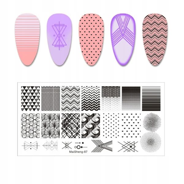Nail Art Stempelplade MaiSheng-87