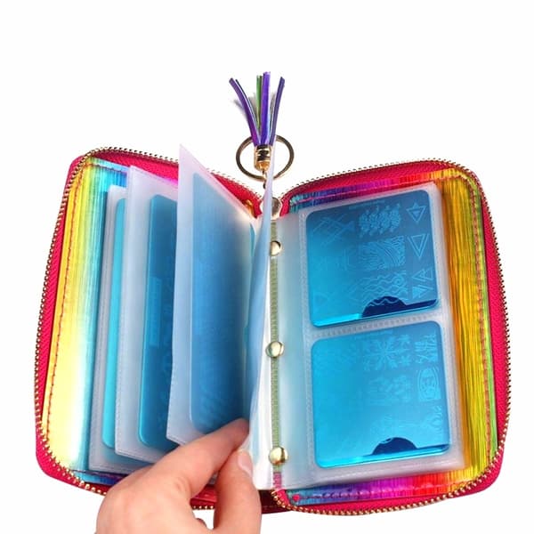 Neglekunst Stempelplade Etui, Rød