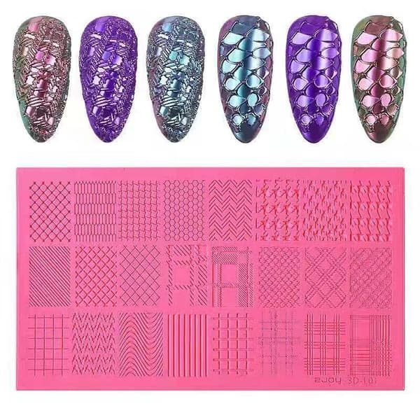 3D Silikonform för Nagelkonstplatta ZJOY-3D-L01