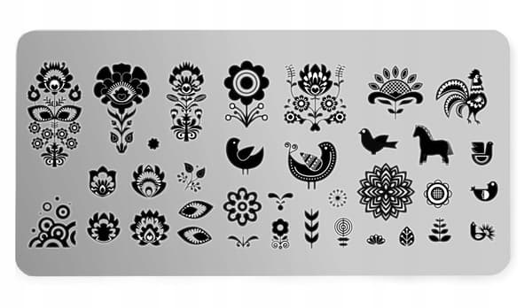 Neglekunst Stempelplade Folk-001