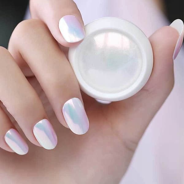 AURORA Mermaid Nail Powder Mirror + Applikator