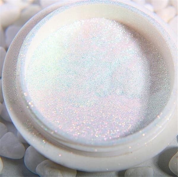 AURORA Mermaid Nail Powder Mirror + Applikator