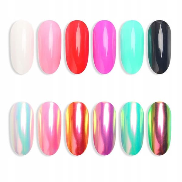 AURORA Mermaid Nail Powder Mirror + Applikator