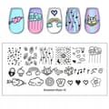 Miniatyrbild 7 av 11: Stämpelplatta för nagelkonst SimplismStyle-16