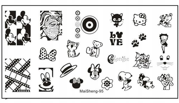 Nail Art leimalevy MaiSheng-95