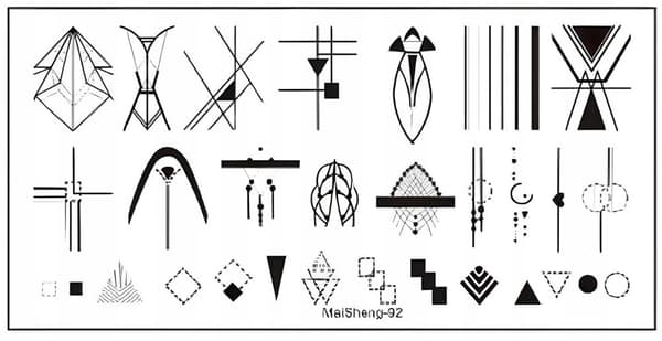 Nail Art leimalevy MaiSheng-92