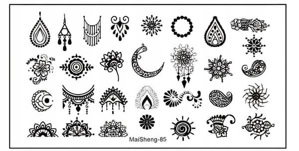 Nail Art Stempelplade MaiSheng-85